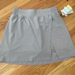 Zella Gray Athleisure Skort with Side Slit Size XS
